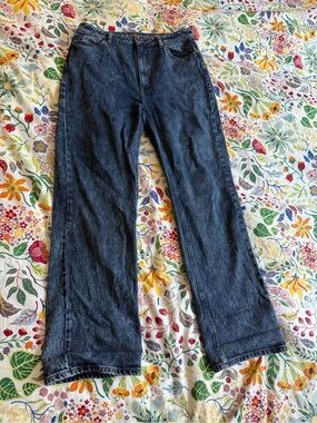 Classic Dark Wash Straight-Leg Jeans